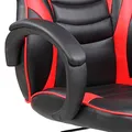 Gamingowy dziecięcy fotel Red Fighter C6, czarno-czerwona, + zestaw 3 w 1 CM310 PROMO
