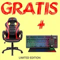 Gamingowy dziecięcy fotel Red Fighter C6, czarno-czerwona, + zestaw 3 w 1 CM310 PROMO