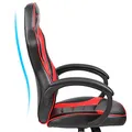 Gamingowy dziecięcy fotel Red Fighter C6, czarno-czerwona, + zestaw 3 w 1 CM310 PROMO