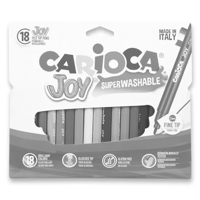 Główne zdjęcie produktu Dětské fixy Carioca Joy 18 barev