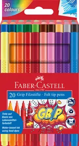 Markery dla dzieci Faber-Castell 155320 Grip 20 kolorów