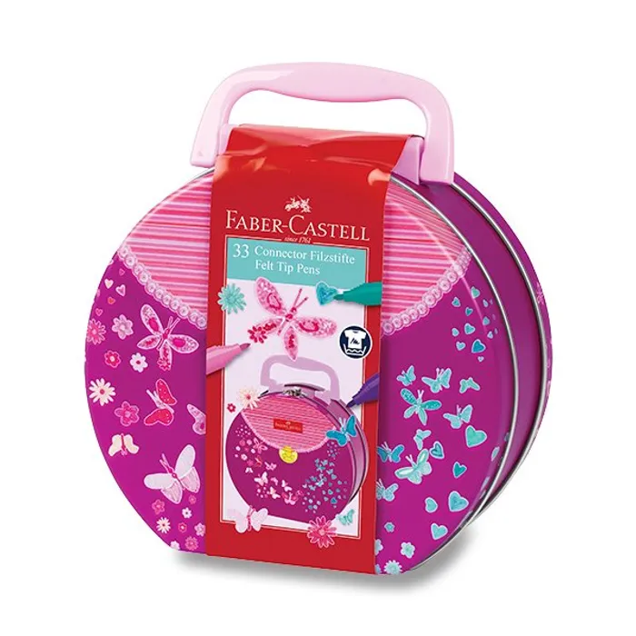 Główne zdjęcie produktu Dětské fixy Faber-Castell 155537 Connector kabelka, 33 barev