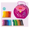 Następne zdjęcie produktu Markery dziecięce Faber-Castell 155537 Torebka Connector, 33 kolory