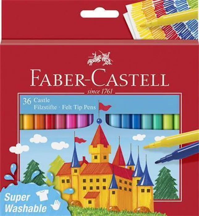Główne zdjęcie produktu Dětské fixy Faber-Castell Castle 36 barev