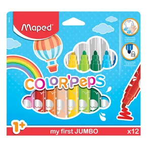 Markery dla dzieci Maped Color'Peps Jumbo 12 kolorów