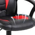 Fotel dla dzieci Red Fighter C5, czarno-czerwony, + mikrofon Marvo MIC-02