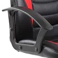 Fotel dla dzieci Red Fighter C5, czarno-czerwony, + mikrofon Marvo MIC-02