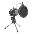 Fotel dla dzieci Red Fighter C6, czarno-czerwony, + mikrofon Marvo MIC-02, PROMO