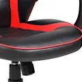 Fotel dla dzieci Red Fighter C6, czarno-czerwony, + mikrofon Marvo MIC-02, PROMO