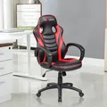 Gamingowy dziecięcy fotel Red Fighter C6, czarno-czerwona