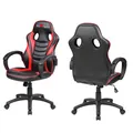 Gamingowy dziecięcy fotel Red Fighter C6, czarno-czerwona