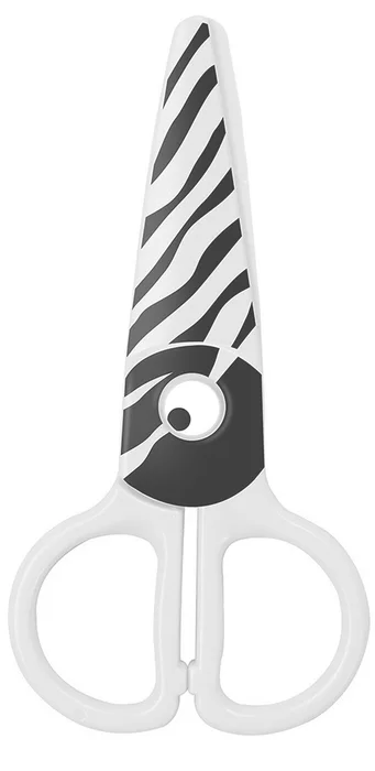 Główne zdjęcie produktu Dětské nůžky KEYROAD Zebra, plastové