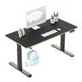 Następne zdjęcie produktu Dětský pracovní stůl, elektricky nastavitelná výška, černá deska, 120X60 cm, 55-81 cm, PU