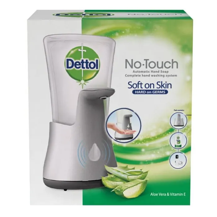 Główne zdjęcie produktu Dettol Bezdotykový dávkovač mýdla Aloe Vera 250 ml