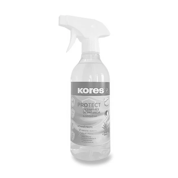 Główne zdjęcie produktu Dezinfekční gel na povrchy Kores 500 ml, s rozprašovačem