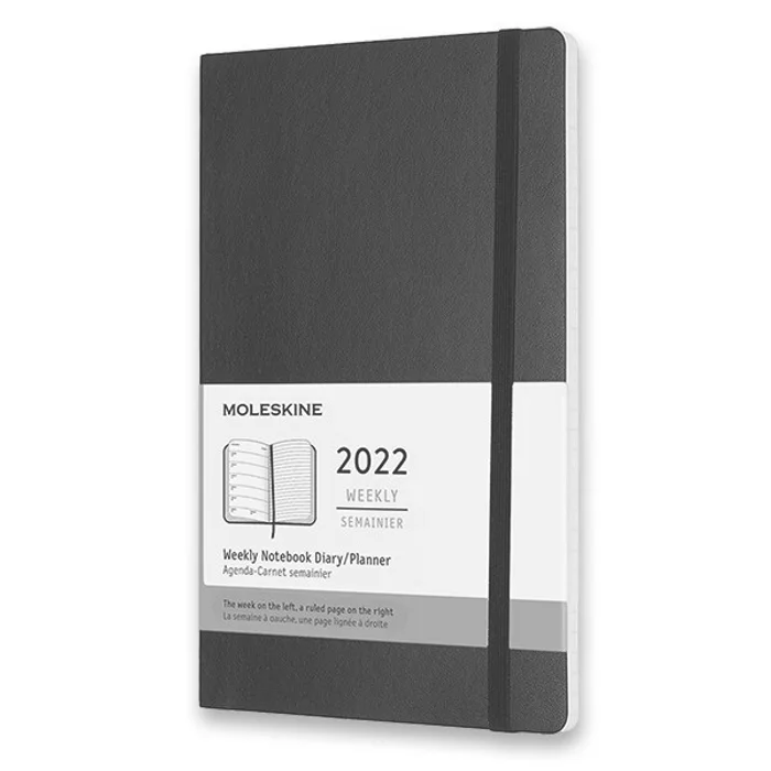 Główne zdjęcie produktu Diář Moleskine 2022 - měkké desky černý