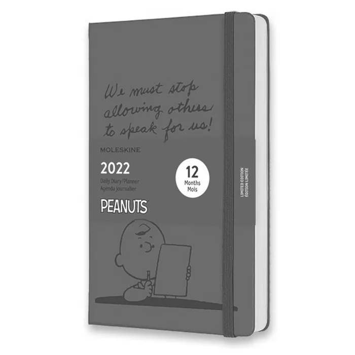 Główne zdjęcie produktu Diář Moleskine 2022 Peanuts - tvrdé desky L, denní, červený