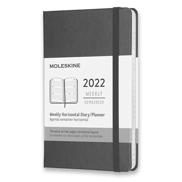 Główne zdjęcie produktu Diář Moleskine 2022- tvrdé desky černý