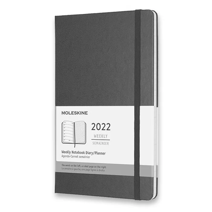 Główne zdjęcie produktu Diář Moleskine 2022 tvrdé desky černý