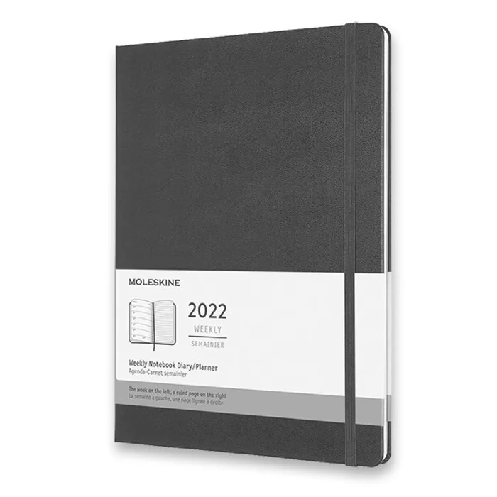 Główne zdjęcie produktu Diář Moleskine 2022 - tvrdé desky černý