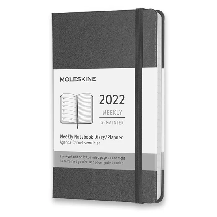 Główne zdjęcie produktu Diář Moleskine 2022 - tvrdé desky černý