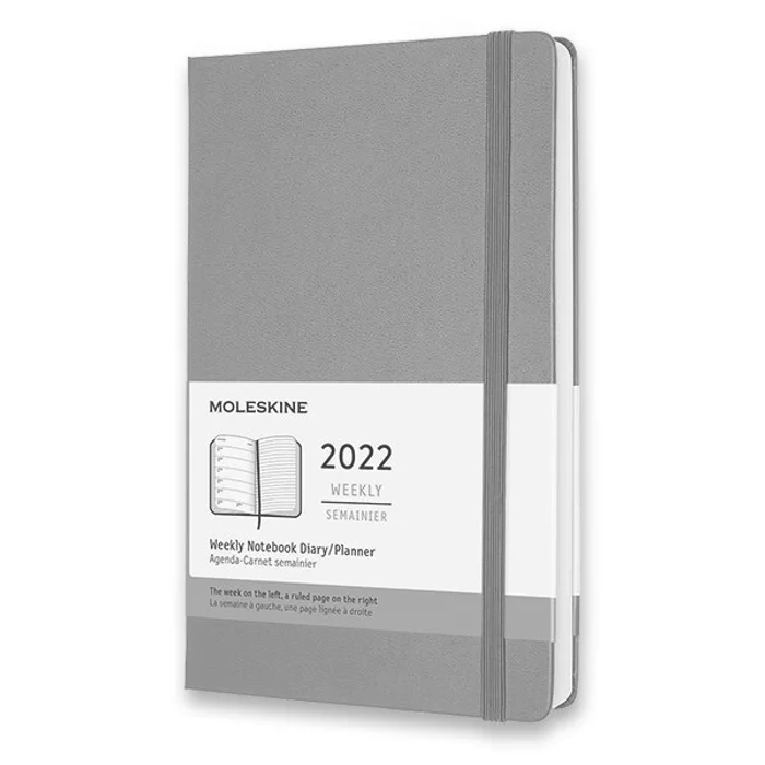 Główne zdjęcie produktu Diář Moleskine 2022 tvrdé desky tm. růžový