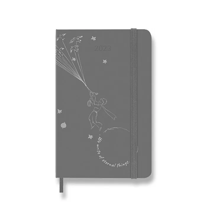 Główne zdjęcie produktu Diář Moleskine 2023 Le Petit Prince Fly, tvrdé desky S, týdenní, vínový