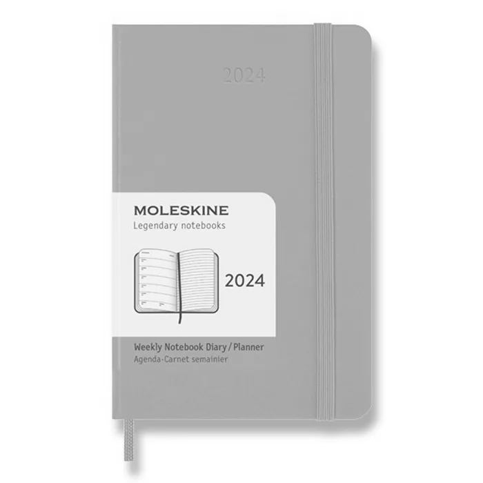 Główne zdjęcie produktu Diář Moleskine 2024 - tvrdé desky S, týdenní, výběr barev béžový