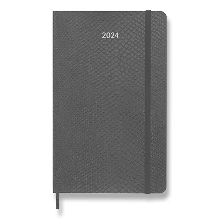 Główne zdjęcie produktu Diář Moleskine Precious & Ethical 2024 L, týdenní, černý, veganská kůže