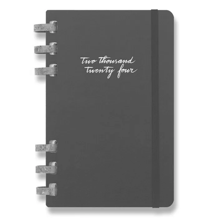 Główne zdjęcie produktu Diář Moleskine Spiral 2024, tvrdé desky L, měsíční/týdenní, černý
