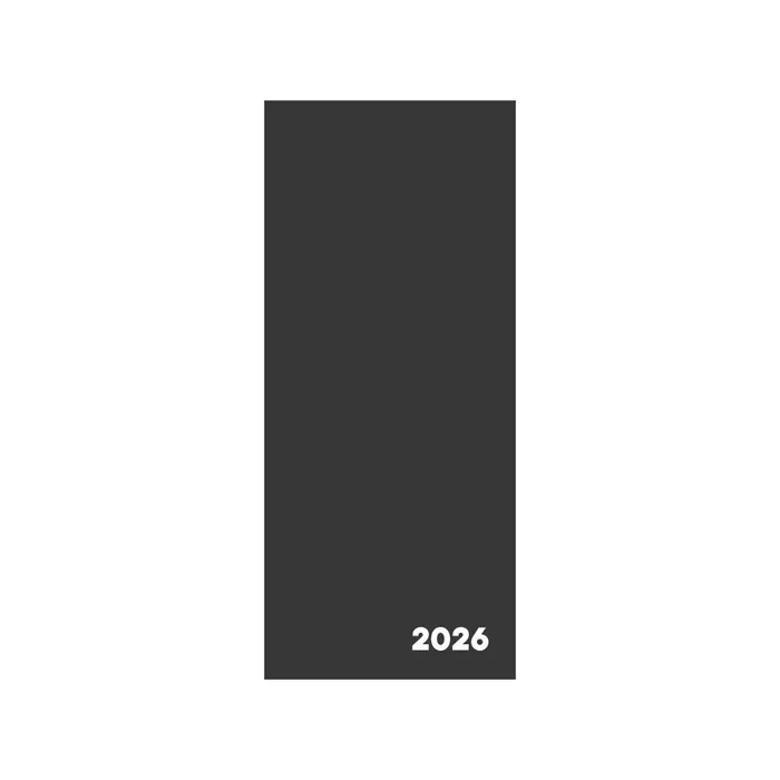 Główne zdjęcie produktu Diář PVC měsíční 2026 Black