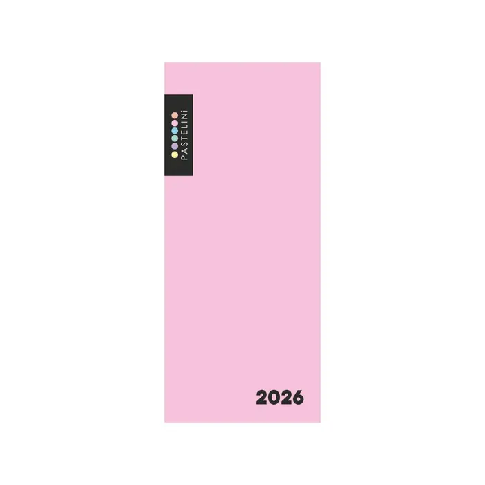 Główne zdjęcie produktu Diář PVC měsíční 2026 PASTELINI růžová