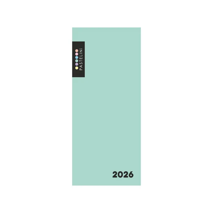 Główne zdjęcie produktu Diář PVC měsíční 2026 PASTELINI zelená