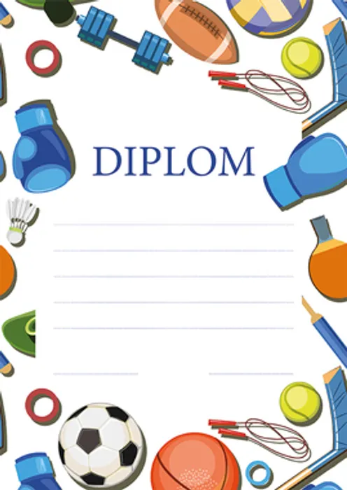 Główne zdjęcie produktu Diplom A4 Sportovní hry