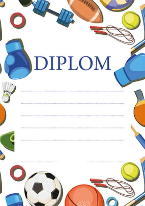 Główne zdjęcie produktu Diplom A5 Sportovní hry