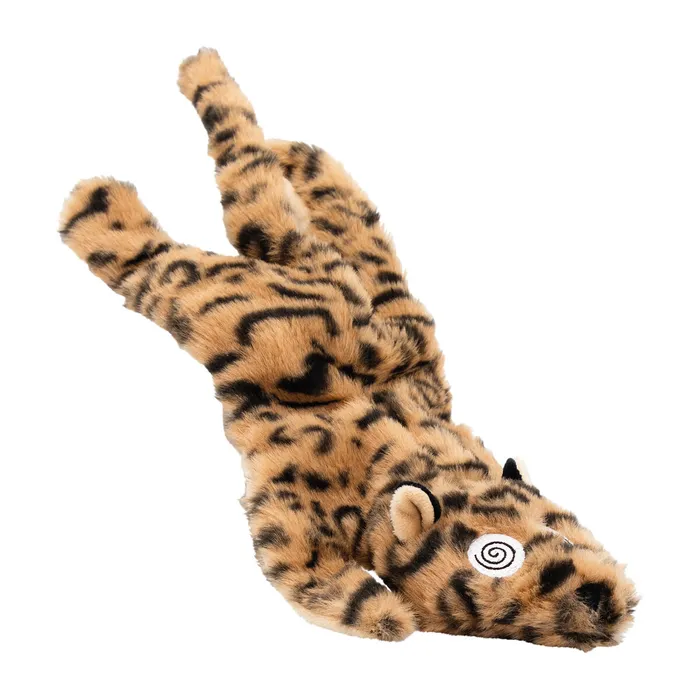 Główne zdjęcie produktu Divoká kočka ležící, 40 cm, plyšová hračka pro psy, HIPHOP DOG, žlutá/černá