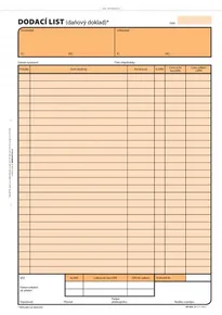 List przewozowy A4, samokopiujący, 100 arkuszy 1076