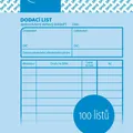 Następne zdjęcie produktu Dodací list, A6, 100 listů 1045