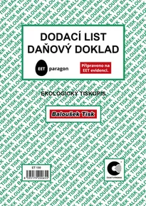 List przewozowy - dokument podatkowy A5 - EET ET130