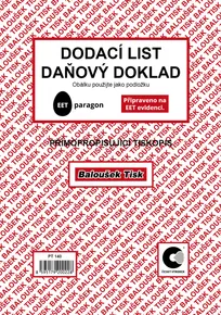 List przewozowy - dokument podatkowy A5 PT140