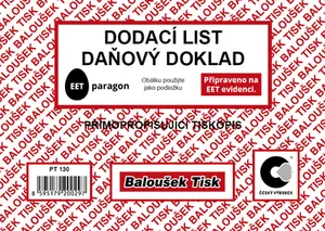 List przewozowy - dokument podatkowy A6 PT130