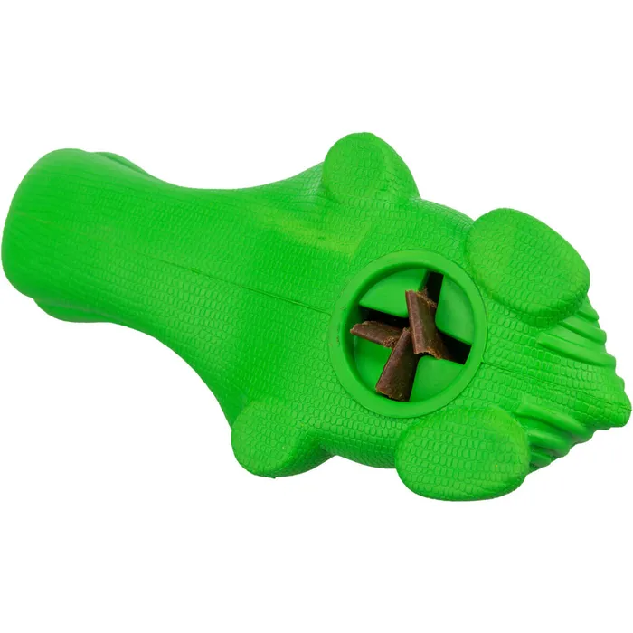 Główne zdjęcie produktu DOG ACTIVITY krokodýl na pamlsky, 18 cm, přírodní guma, zelená