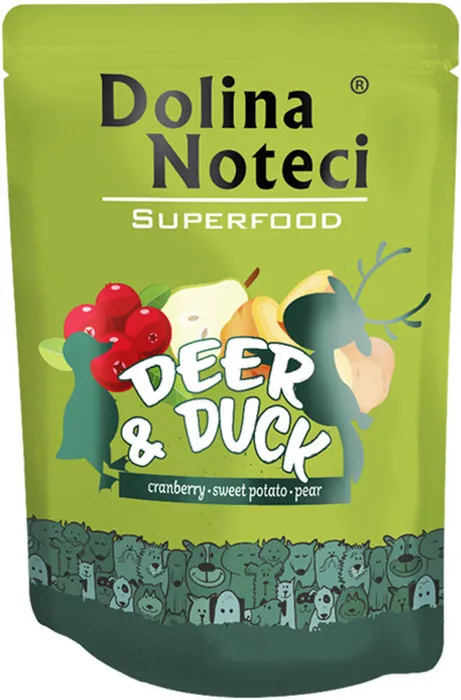 Główne zdjęcie produktu DOLINA NOTECI SUPERFOODS jelen a kachna kapsička pro psy 300 g