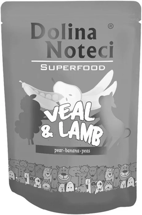 Główne zdjęcie produktu DOLINA NOTECI SUPERFOODS telecí a jehněčí kapsička pro psy 300 g