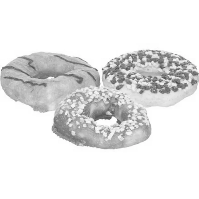 Główne zdjęcie produktu Donuts, buvolí kroužky s příchutí kachna/treska/kuře [50] , o 10 cm