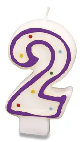 Świeczka tortowa – 2 [1 szt.]