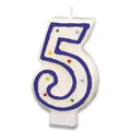 Świeczka tortowa – 5 [1 szt.]