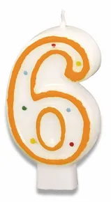 Świeczka tortowa – 6 [1 szt.]