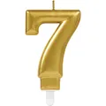 Świeczki tortowe cyfry złote 7 [1 szt.]