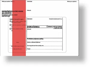 List przewozowy czerwony pasek C5 162 x 217 mm [1 szt.]